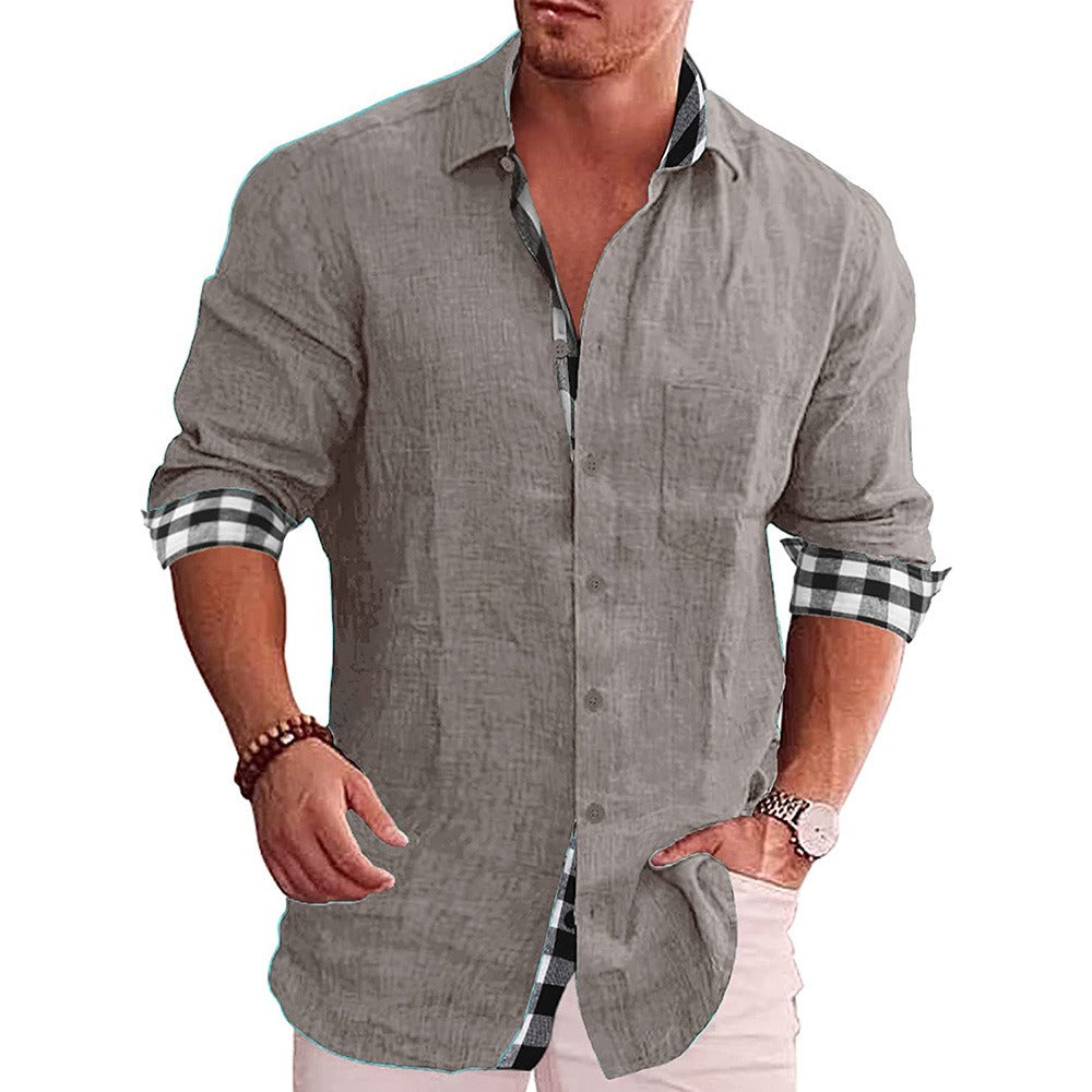 Men's Cotton and Linen Shirt