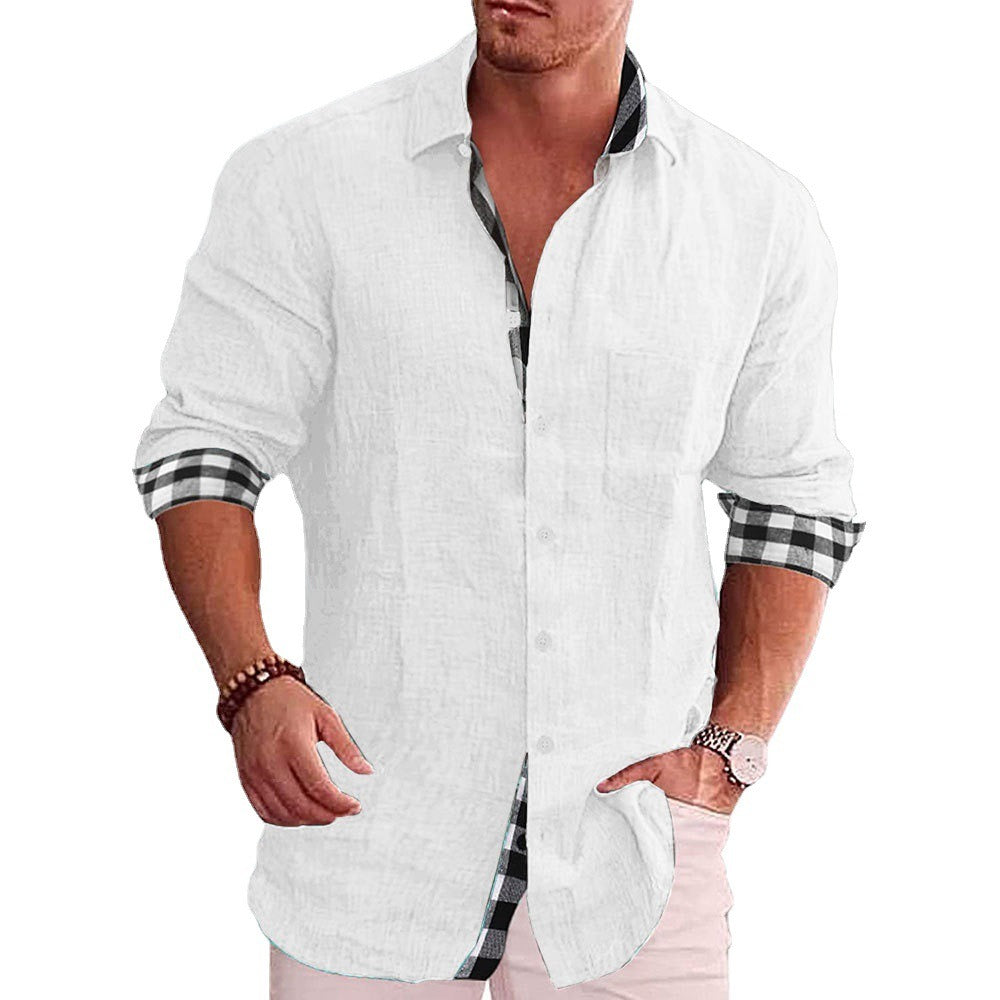 Men's Cotton and Linen Shirt