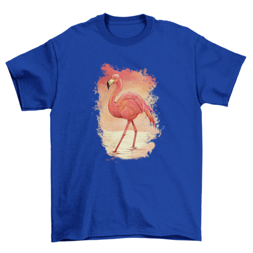 Flamingo painting t-shirt